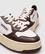 Zapatillas MEDALIST PLATFORM de piel blanca con parche con logo